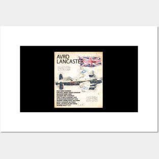 Lancaster Bomber Airplane RAF Aircraft WW2 Plane Aeroplane Posters and Art